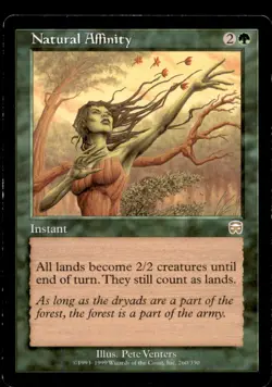 MTG Natural Affinity LP Light Play Mercadian Masques [1076] - Image 1