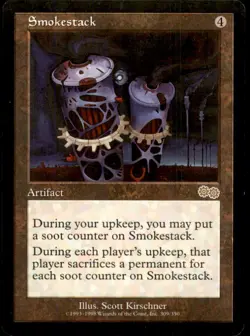 MTG Smokestack LP Light Play Urza's Saga [1056] - Image 1