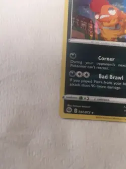 Holo Pokemon Card Scrafty 042/073 Champion's Path Pokemon TCG 2020 - Image 2