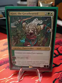 Ajani, the Greathearted NM MTG Secret Lair Drop Series Foil Stained Glass - Image 1
