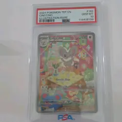 Pokemon TCG - Cinccino Temporal Forces Illustration Rare 183/162 PSA 10 🔥 - Image 1