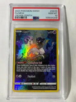 PSA 10 Pokemon Mew GG10 Crown Zenith Galarian Gallery Ultra Rare Holo - Image 1