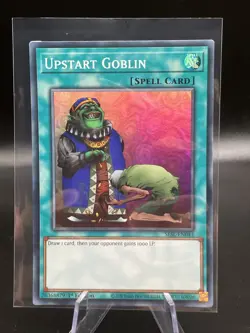 Yugioh Upstart Goblin SESL-EN043 Super Rare 1st Edition Near Mint - Image 1