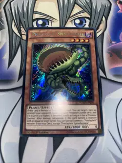 YUGIOH Secret Rare Predaplant Spinodionaea FUEN-EN004 1st Edition - Image 1