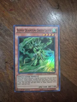 Yugioh Super Quantum Green Layer WIRA-EN031 Super Rare 1st Edition NM - Image 1