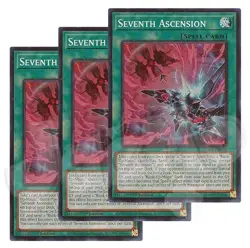 Yugioh - Seventh Ascension x 3 - 1st Edition Super Rare NM - Free Holo Card - Image 1