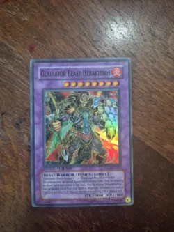 Gladiator Beast Heraklinos LIMITED EDITION Super Rare TDGS-ENSE2 YuGiOh TCG LP - Image 1