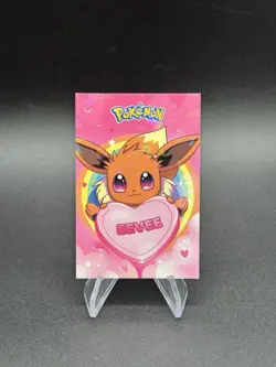 Eevee Valentines Cracked Ice Holo Pokemon Electric Card Database Peru Us Seller - Image 1