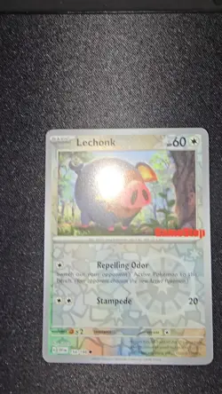 Pokemon TCG Scarlet and Violet Lechonk GameStop Stamped Promo Card 154/198 - Image 2