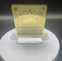 Pikachu Mario Japanese Pokemon Promo Gold Metal Card Collector's Edition - Image 3