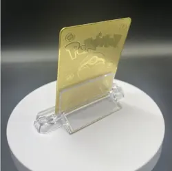 Pikachu Mario Japanese Pokemon Promo Gold Metal Card Collector's Edition - Image 4