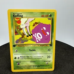 1st Edition KOFFING - 58/82 - Team Rocket - Pokemon Card - Image 1