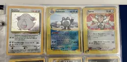 Pokemon Vintage 3 Foil/330 Card 2 Binder Lot Chansey Wizards 1999 - Image 2