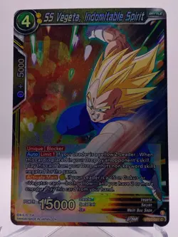 Dragon Ball Super CCG SS Vegeta, Indomitable Spirit BT20-097 Foil Bandai Card - Image 1