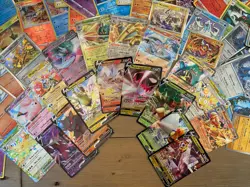 1000 Bulk Pokemon Card NM 100 Holo/Rev Holo + 2 EX/V Cards, No Energies - Image 4