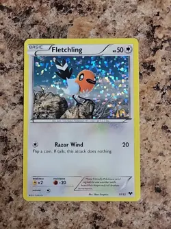 Pokemon Fletchling 11 McDonalds 2014 Promo Card 11/12 Holo Foil McDonald's - Image 2