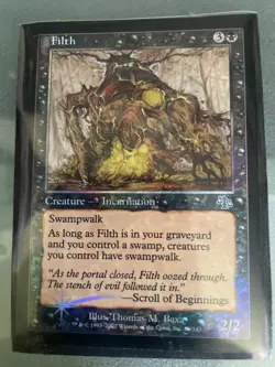 Filth Judgment Foil (66) barely used Magic the Gathering card - Image 1