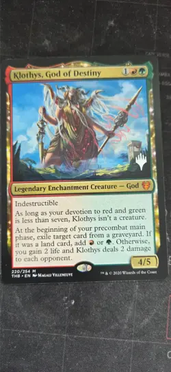 MtG Klothys, God of Destiny Promo - Image 1