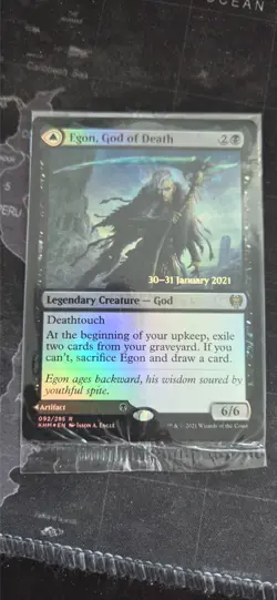 MtG Egon, God of Death Foil Prerelease Foil - Image 1