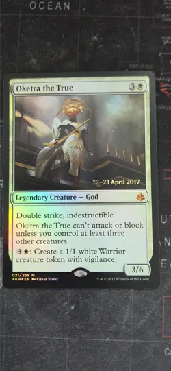 MtG Oketra the True Prerelease Promo Foil - Image 1