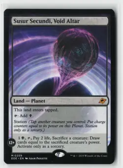 SUSUR SECUNDI, VOID ALTAR - EDGE OF ETERNITIES MTG - Land Planet - M 0259 - Image 1