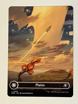 Plains Borderless Edge of Eternities Non-Foil Regular MTG 0262 - Image 1