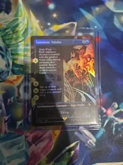 MTG - Summon: Valefor - FOIL Borderless Rare #197 - Final Fantasy Magic - Image 1