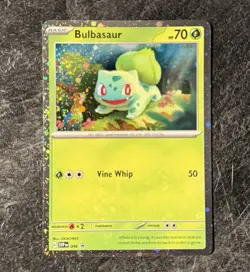 Bulbasaur SVP046 Scarlet & Violet Black Star Promo Holo SWIRL Pokemon Card NM - Image 1