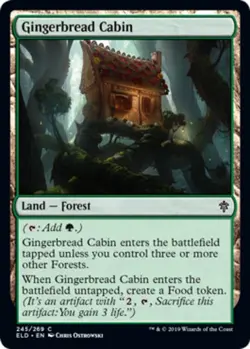 MTG - Gingerbread Cabin - Throne Of Eldraine - NM, English Magic FLAT RATE SHIP - Image 1
