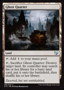 MTG - Ghost Quarter - Commander 2015 - NM, English Magic FLAT RATE SHIP - Image 1
