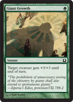 MTG - Giant Growth - Return to Ravnica - NM, English Magic FLAT RATE SHIP - Image 1