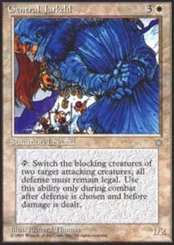 MTG - General Jarkeld - Ice Age - NM, English Magic FLAT RATE SHIP - Image 1