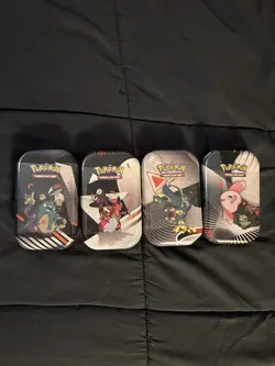 (4) Pokemon Black Bolt & White Flare Unova Mini Tin Sealed Tins. SHIPS TODAY ✅ - Image 1
