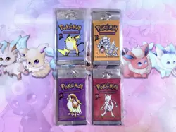 Pokemon Vintage Base Set 2 Booster Pack Art Set Long Crimp (4 Packs) - Image 1