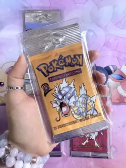 Pokemon Vintage Base Set 2 Booster Pack Art Set Long Crimp (4 Packs) - Image 4
