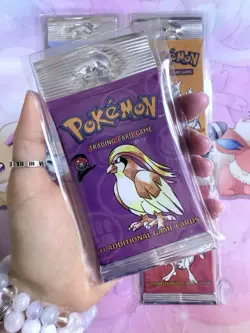 Pokemon Vintage Base Set 2 Booster Pack Art Set Long Crimp (4 Packs) - Image 5