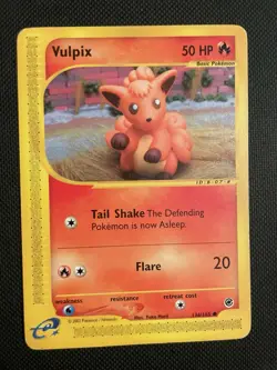 Vulpix 136/165 Pokemon Expedition Base Set Regular - LP - Image 1