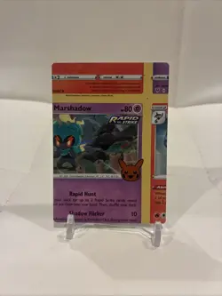 NFC Marshadow Trick Or Trade Miscut Error Holo Pokemon TCG Card - Image 1
