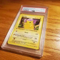 1999 Pokemon Base Set 1st Edition Shadowless Yellow Cheeks Pikachu #58 PSA 6 - Image 3