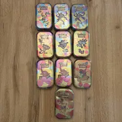 TEN (10) Pokemon 151 Mini Tins Sealed Dragonite Charizard BRAND NEW 2 Packs - Image 1