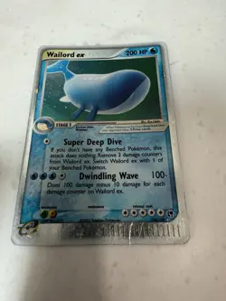 Pokemon 2003 Sandstorm #100/100 Wailord EX Holo Ultra Rare - Image 2