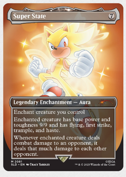🌟 Super State NON-FOIL Sonic Secret Lair MTG 🌟 - Image 1