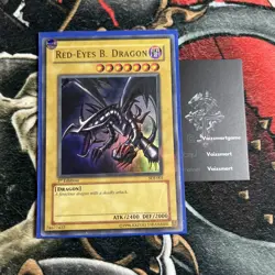 Red-Eyes B. Dragon SDJ-001 1st Edition NM Starter Deck Joey OG Yugioh Holo - Image 1