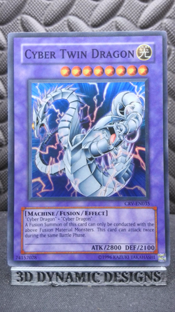 | Yugioh Cyber Twin Dragon CRV-EN035 Super Rare Cybernetic Revolution NM/VLP | - Image 1