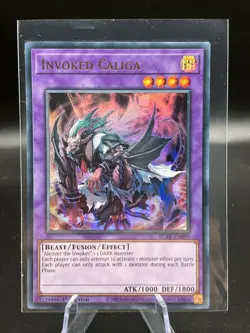 Yugioh-Invoked Caliga-Ultra Rare-1st Edition-BLAR EN080 (NM) - Image 1