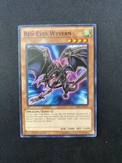 Yugioh Red-Eyes Wyvern SR02-EN010 Common 1st Ed NM - Image 1