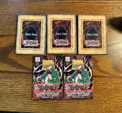 Yugioh Deck Zone Sheet x3 + Trading Card Game Official Rulebook Version 3.0 x2 - Image 1