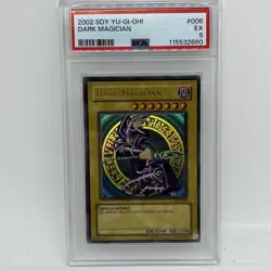 YUGIOH PSA 5 2002 Dark Magician SDY-006 Ultra Rare Fresh Grade - Image 1