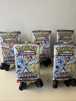 Pokemon Prismatic Evolution Trading Card Game Booster Pack Set - Image 2