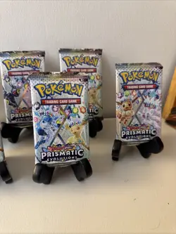 Pokemon Prismatic Evolution Trading Card Game Booster Pack Set - Image 3